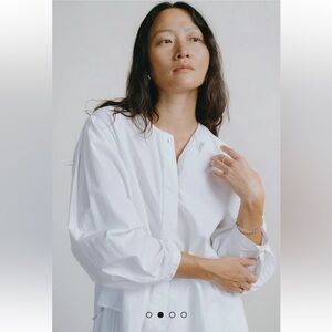 OZMA Cairo Shirt, Organic Batiste - 100% Cotton, Natural White